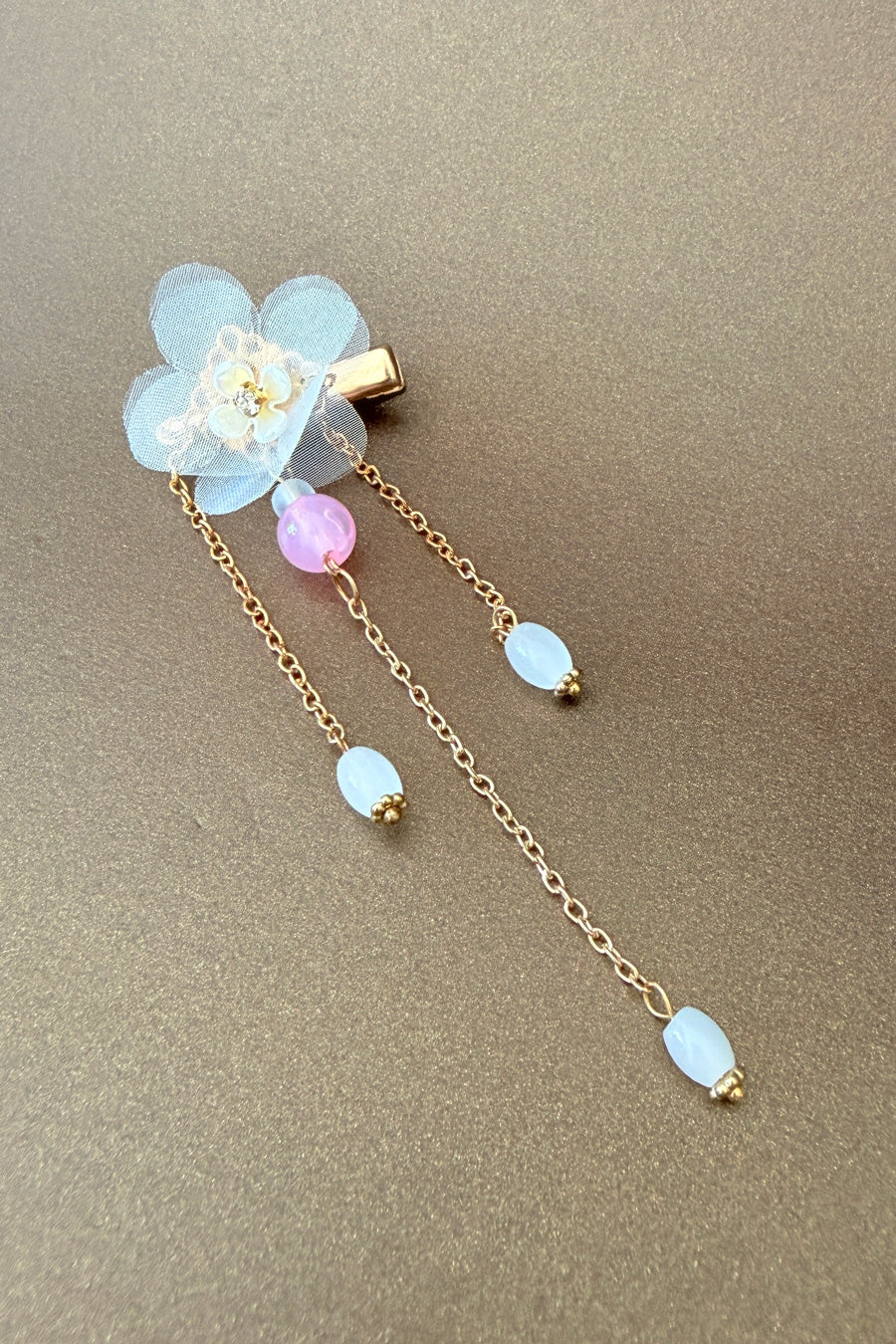 Barrette à cheveux - Blanc de Lune - HanWen Shop