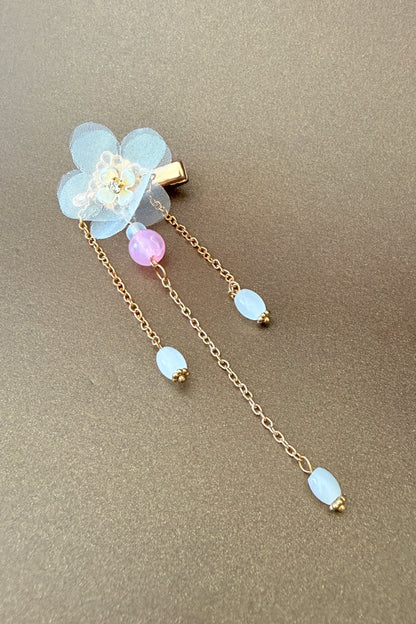 Barrette à cheveux - Blanc de Lune - HanWen Shop