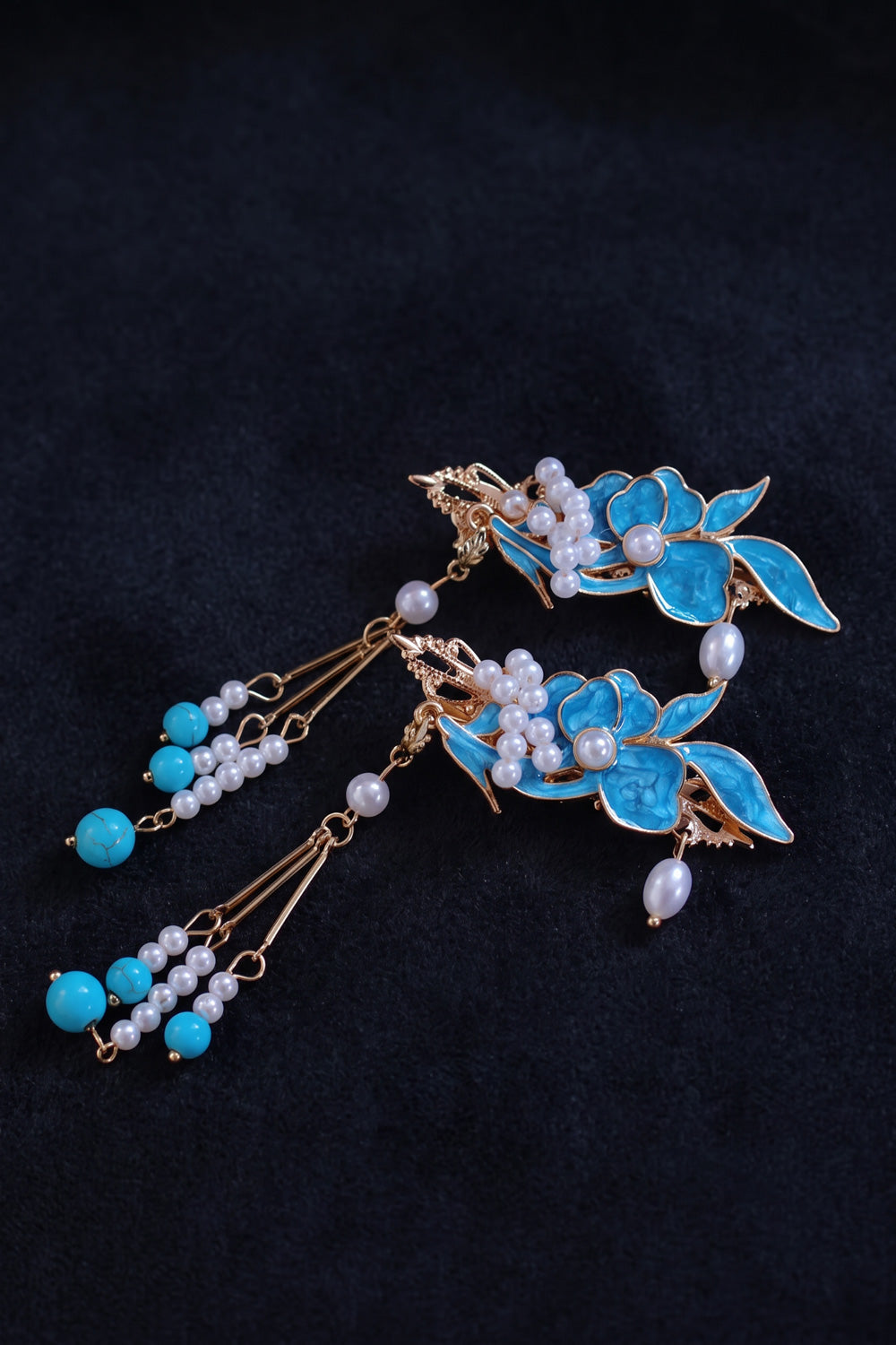 Barrette à cheveux - Bleu turquoise - HanWen Shop