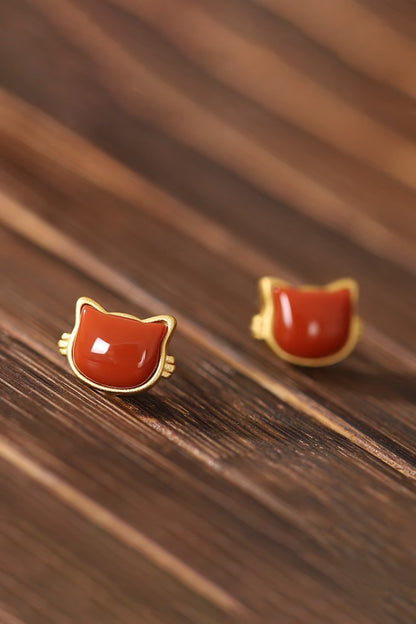 Boucles & Ear cuff Chat - HanWen Shop