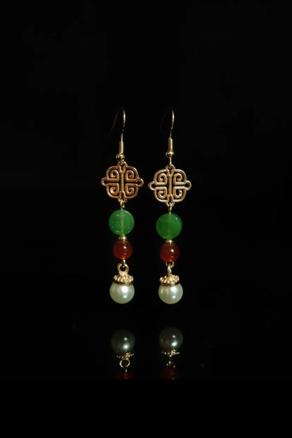 Boucles d’oreilles - Style jade - HanWen Shop