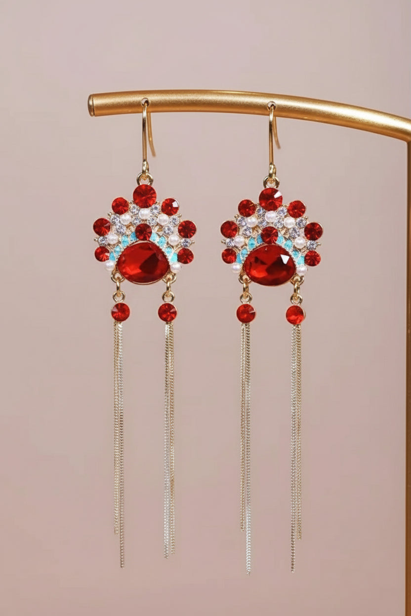 Boucles d’oreilles - Visage d’opéra chinois - HanWen Shop