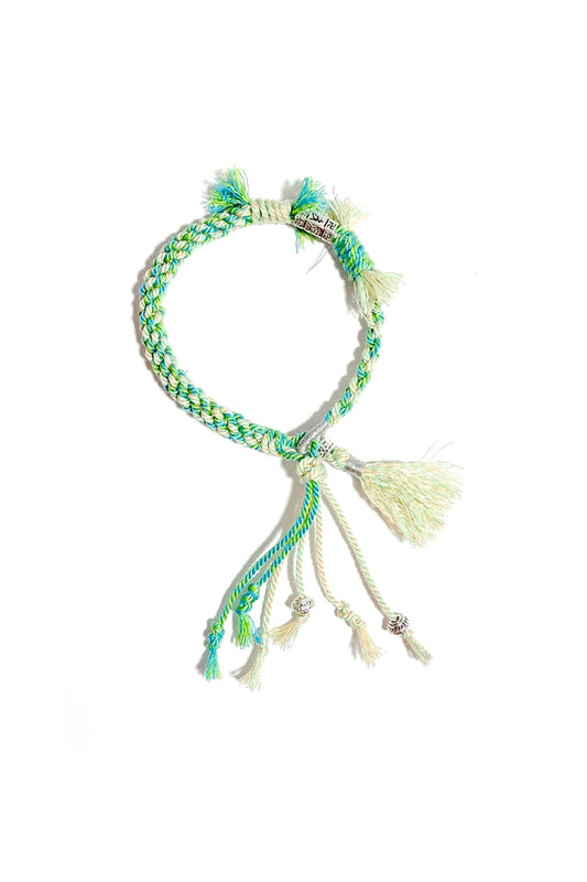 Bracelet cordon personnalisable - Tibétain bicolore - HanWen Shop