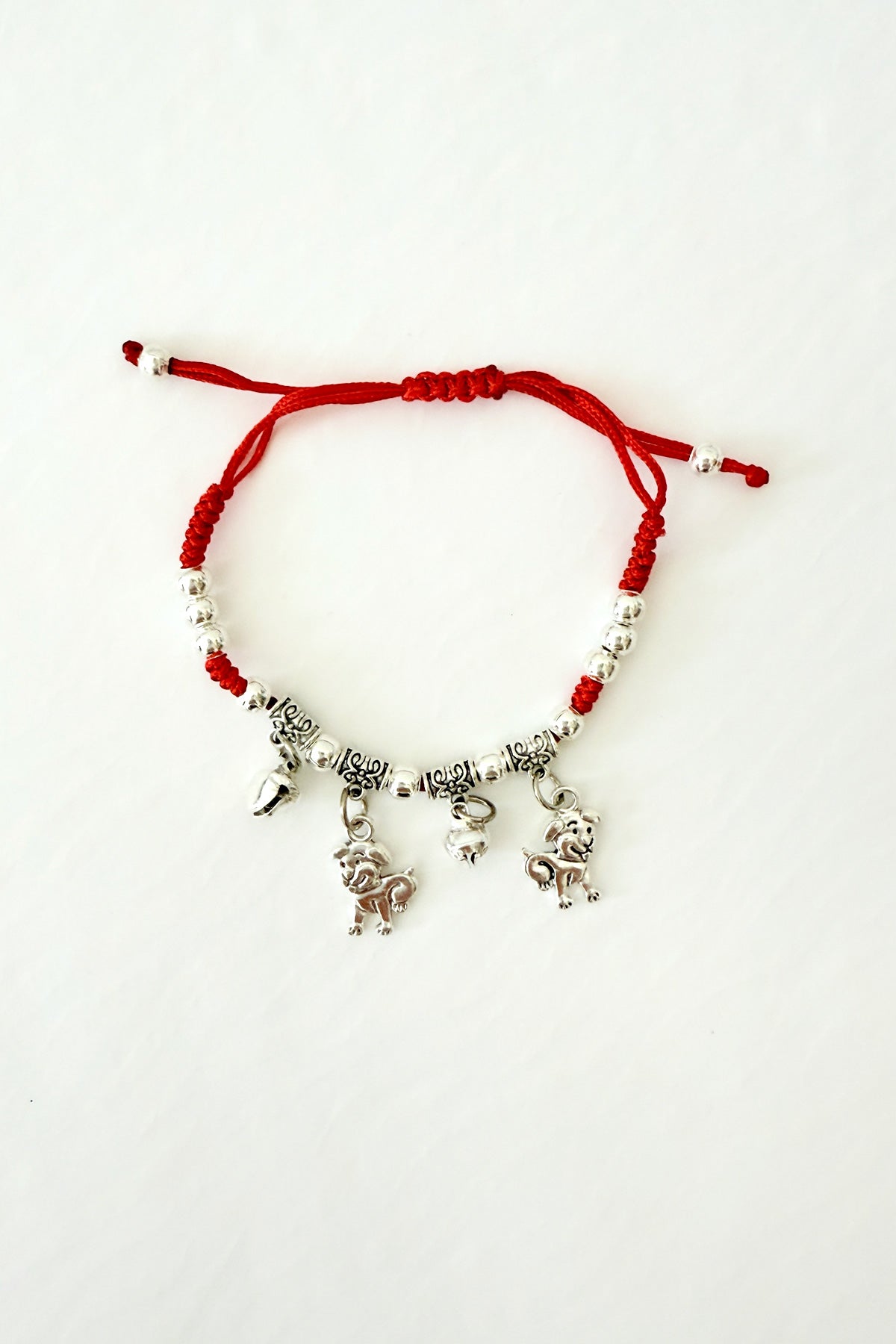Bracelet cordon rouge - 12 signes du zodiaque - Chien - HanWen Shop