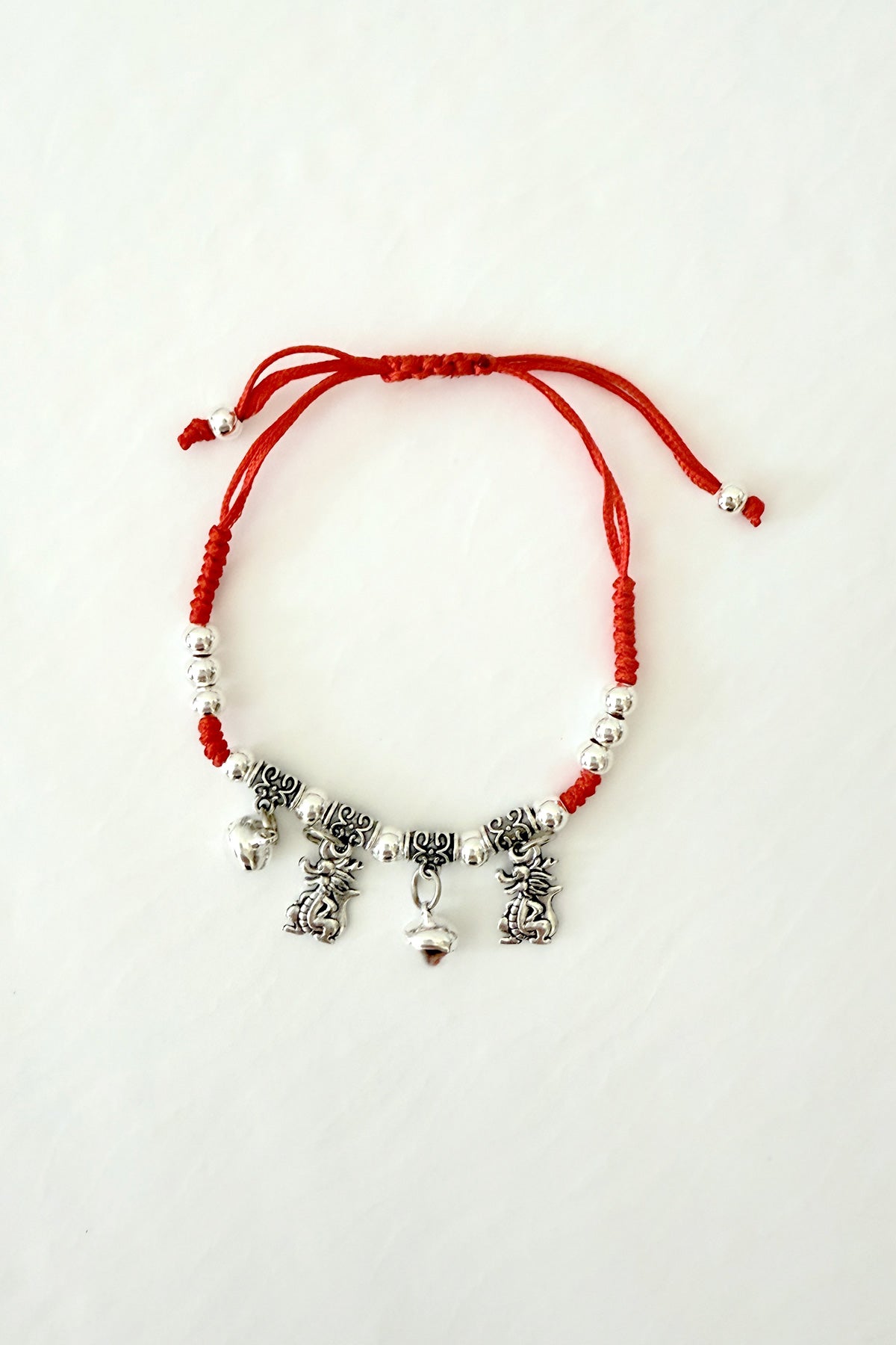 Bracelet cordon rouge - 12 signes du zodiaque - Dragon - HanWen Shop