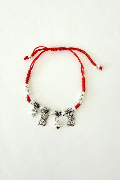 Bracelet cordon rouge - 12 signes du zodiaque - Dragon - HanWen Shop