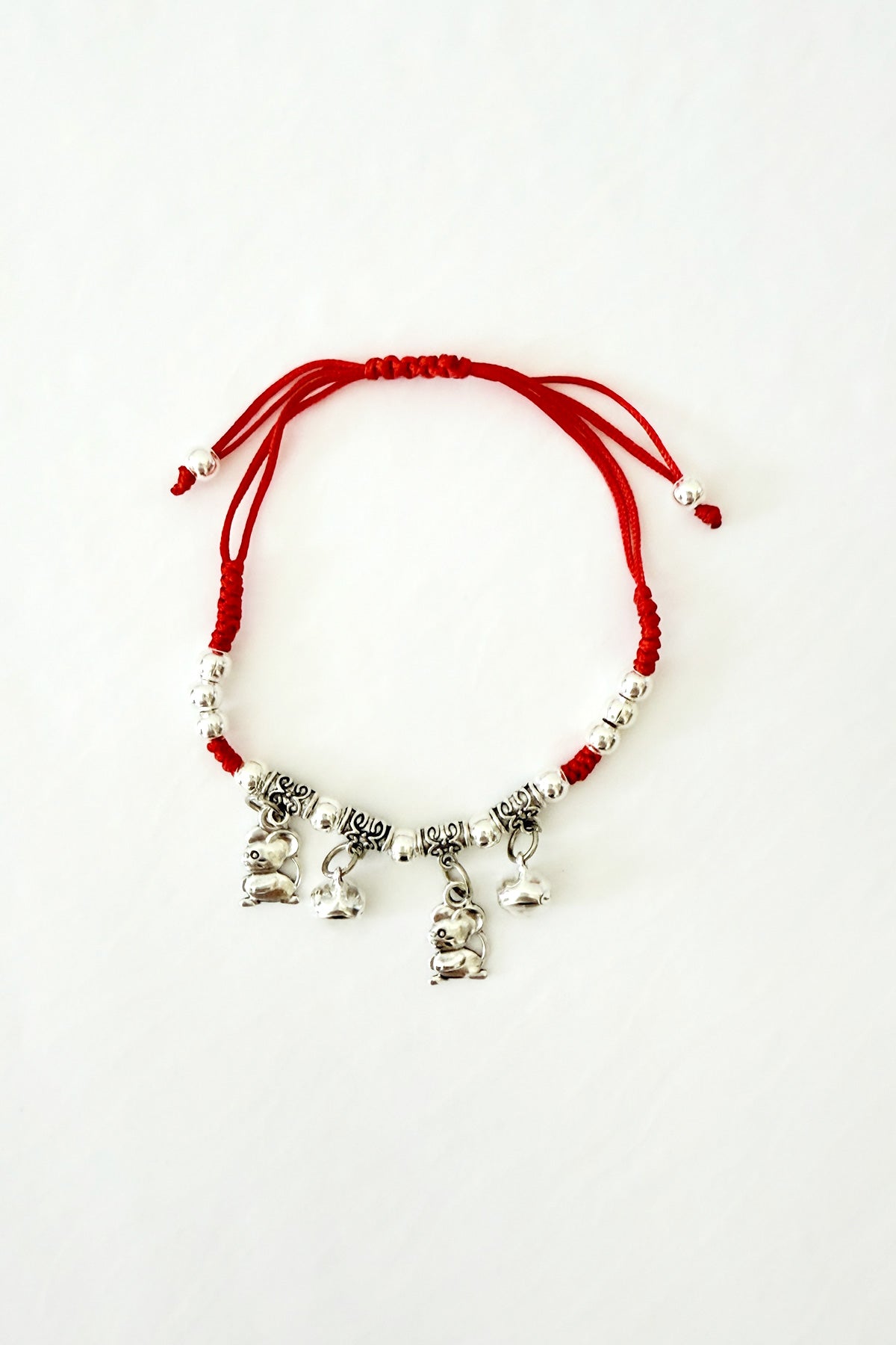 Bracelet cordon rouge - 12 signes du zodiaque - Rat - HanWen Shop