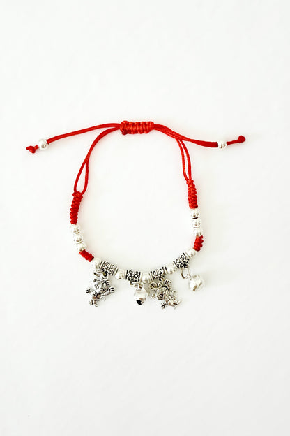 Bracelet cordon rouge - 12 signes du zodiaque - Tigre - HanWen Shop