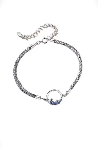 Bracelet couple – Paire de bracelets en argent -HanWen Shop