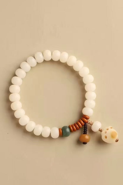 Bracelet en graines de Bodhi naturelles - Chat - HanWen Shop