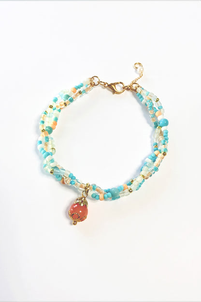 Bracelet fait main multicolore – Nuances Morandi - HanWn Shop