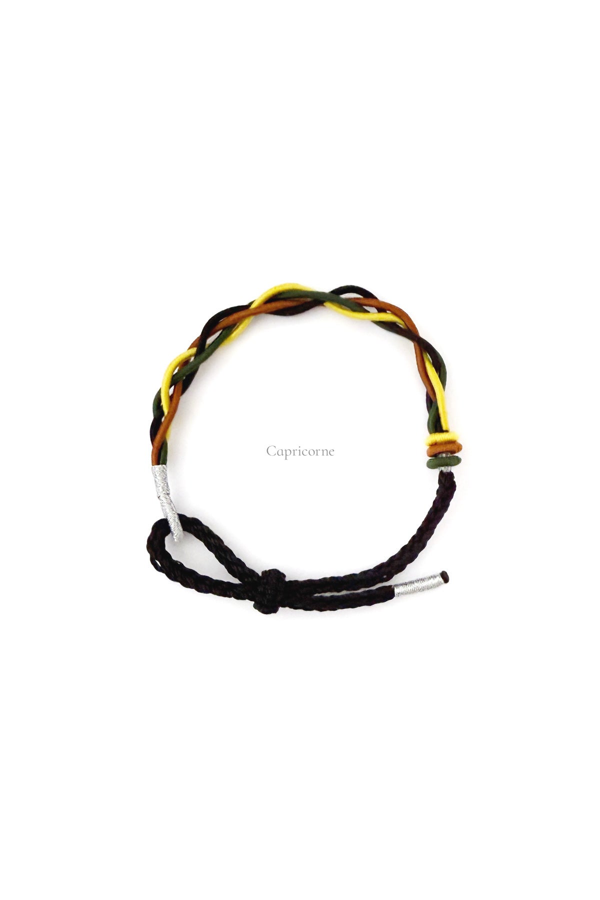 Bracelet tressé porte-bonheur fait main - aux couleurs des 12 signes du zodiaque - Capricorne - Hanwen Shop