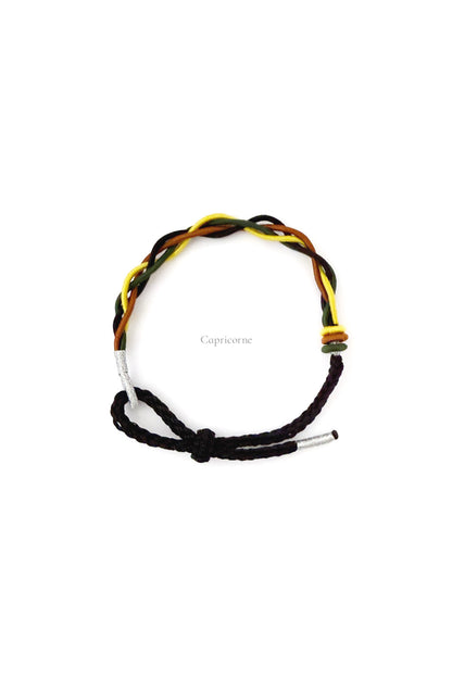 Bracelet tressé porte-bonheur fait main - aux couleurs des 12 signes du zodiaque - Capricorne - Hanwen Shop