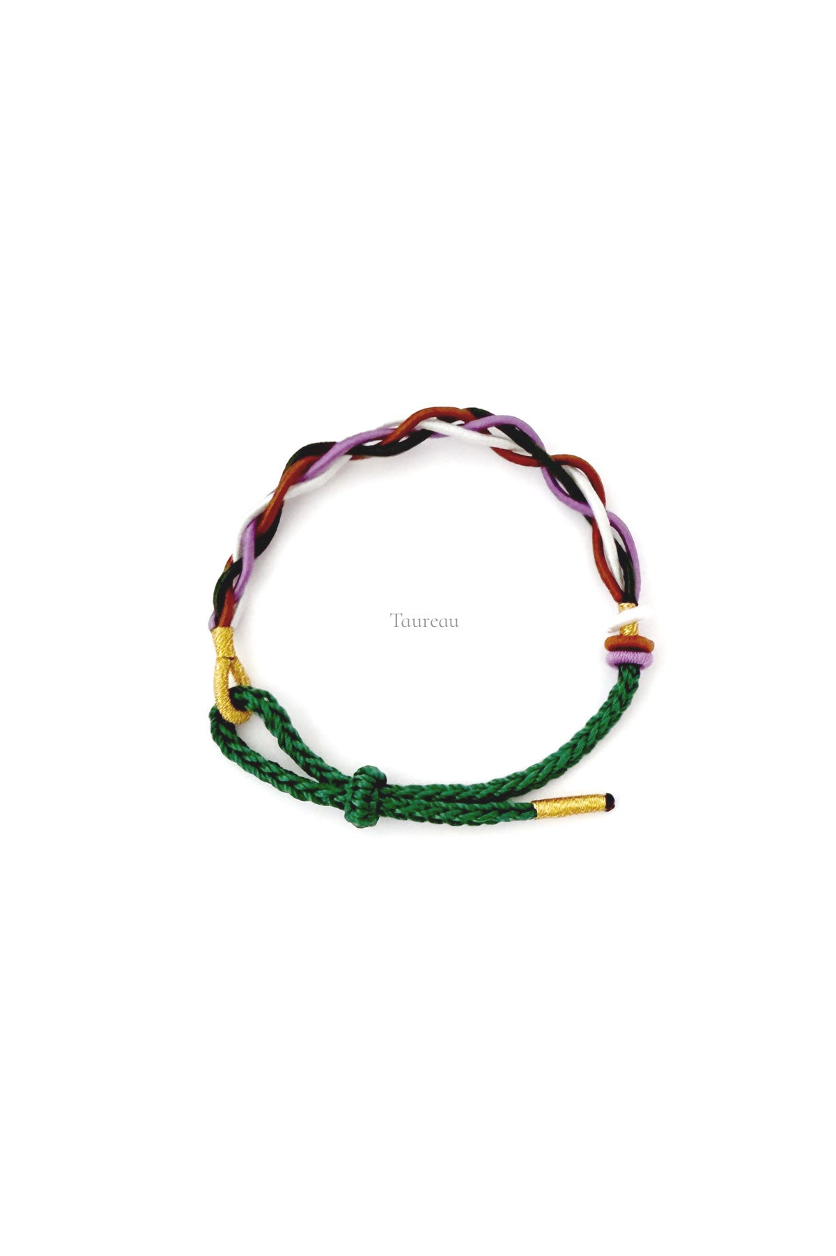 Bracelet tressé porte-bonheur fait main - aux couleurs des 12 signes du zodiaque - Taureau - Hanwen Shop