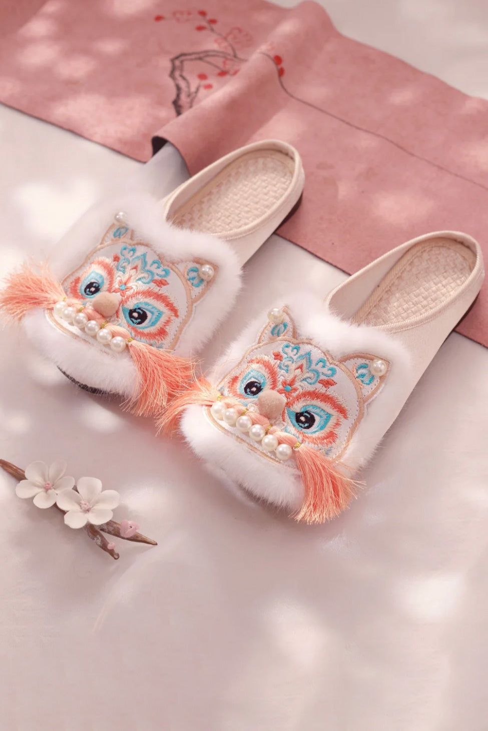 Chaussons chinois à tête de tigre - HanWen Shop