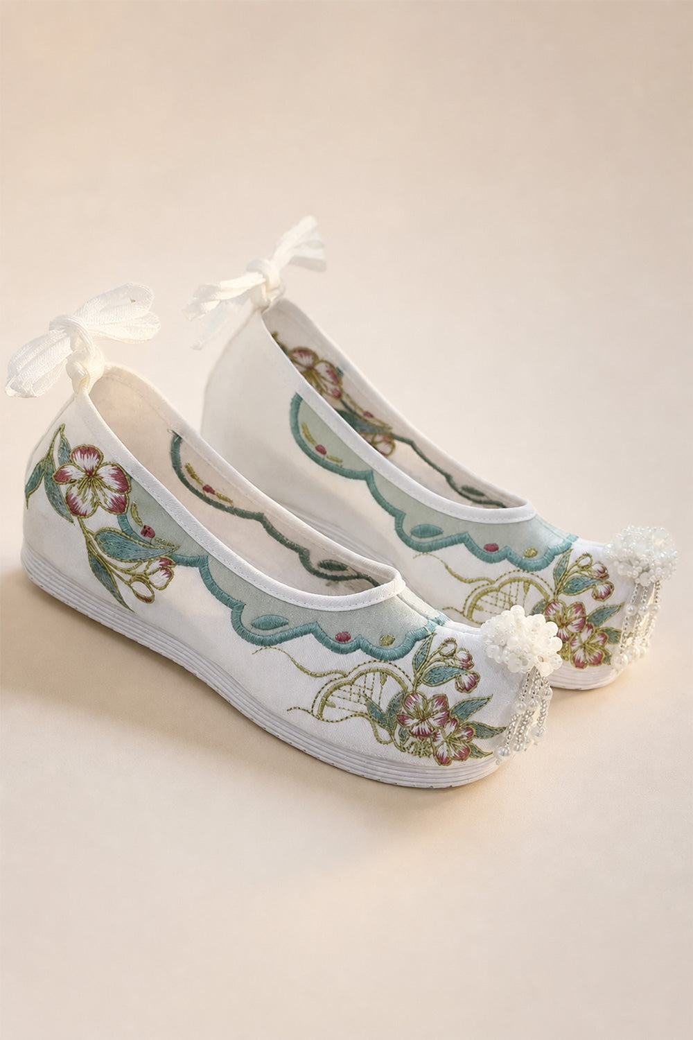 Chaussures brodées pour femme – Talon intérieur - HanWen Shop