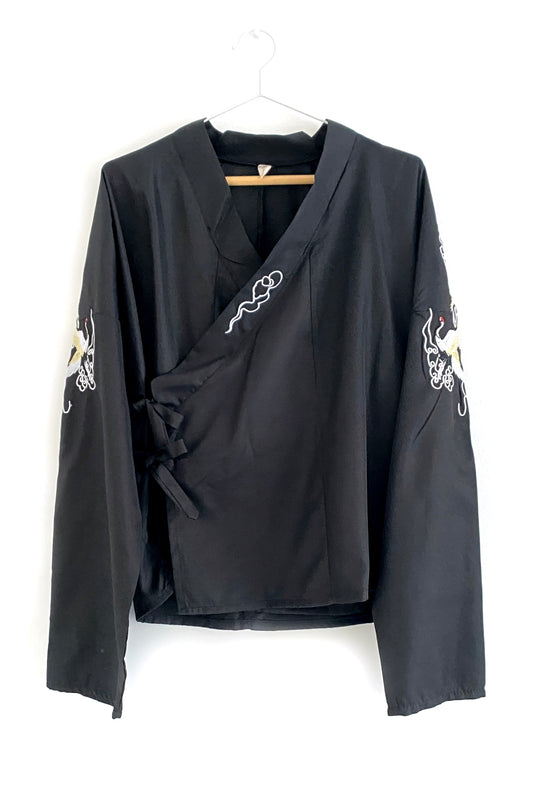 Chevalier Chinois Hanfu de la dynastie WeiJin 魏晋- Grue Xiangyun - HanWen Shop