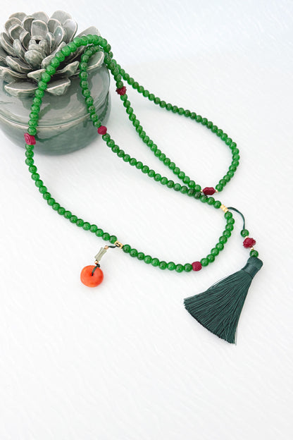Collier de la dynastie Qing 清 - Chaîne longue en perles - HanWen Shop