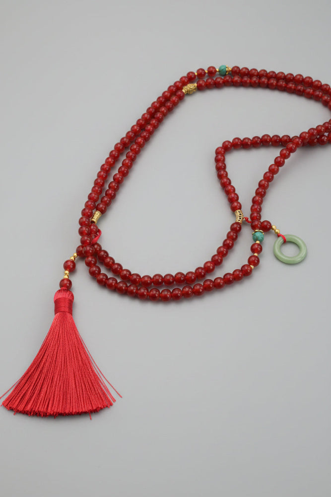 Collier de la dynastie Qing 清 - Chaîne longue en perles - HanWen Shop