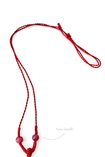 Seau en collier personnalisé en pierre - Porte-bonheur - HanWen Shop