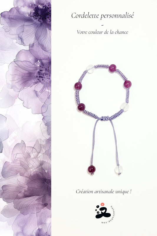 Cordelette personnalisé - Votre couleur de la chance