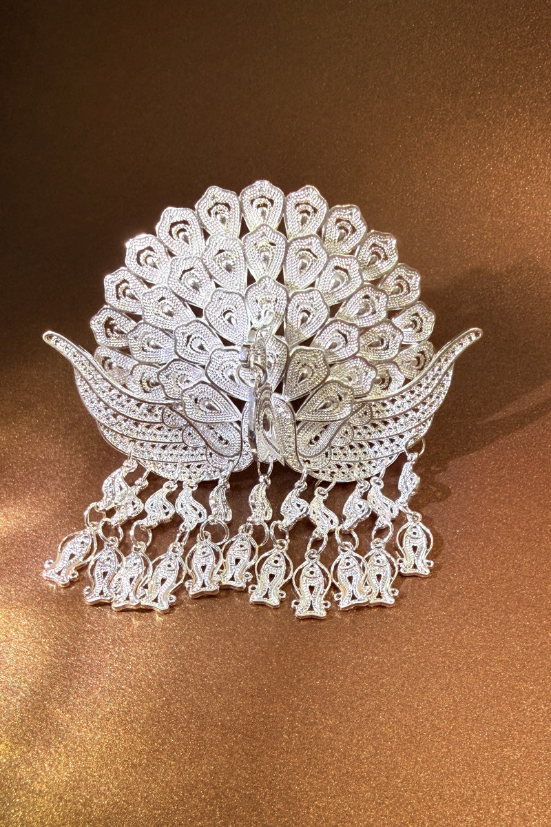 Couronne en forme de paon - L'ethnie Miao - HanWen Shop