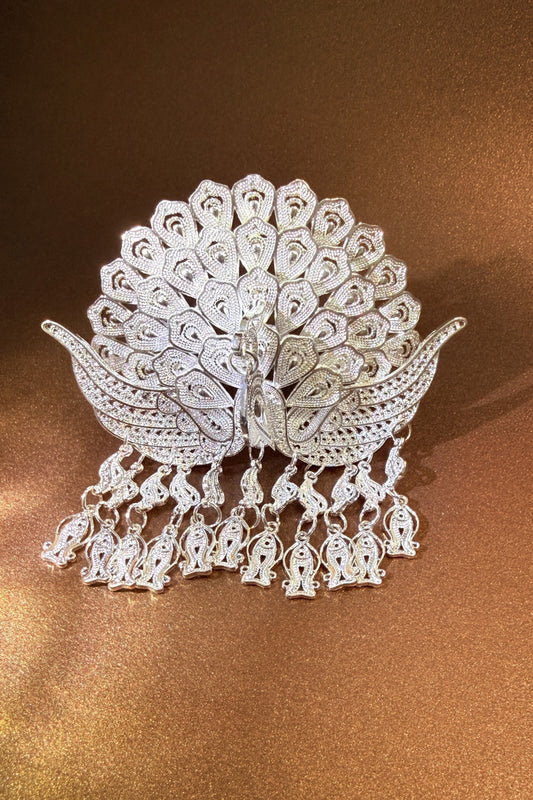 Couronne en forme de paon - L'ethnie Miao - HanWen Shop