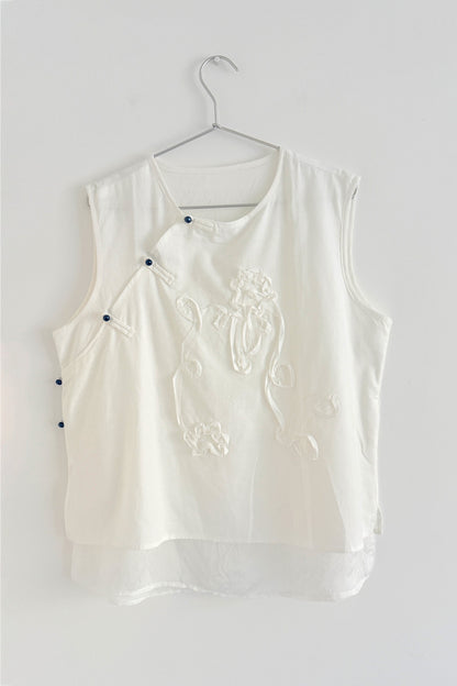 Débardeur blanc chinois - version moderne - HanWen Shop