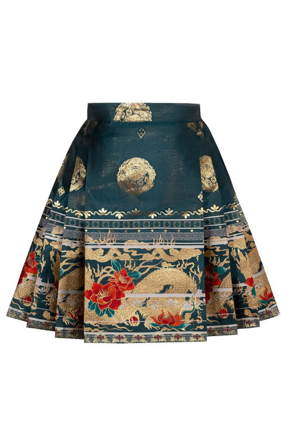 Ensemble Festif Hanfu Ming - Dragon de Bonne Fortune - HanWen Shop