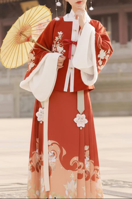 Ensemble Hanfu de la dynastie Ming 明 - Petit tigre hiver - HanWen Shop