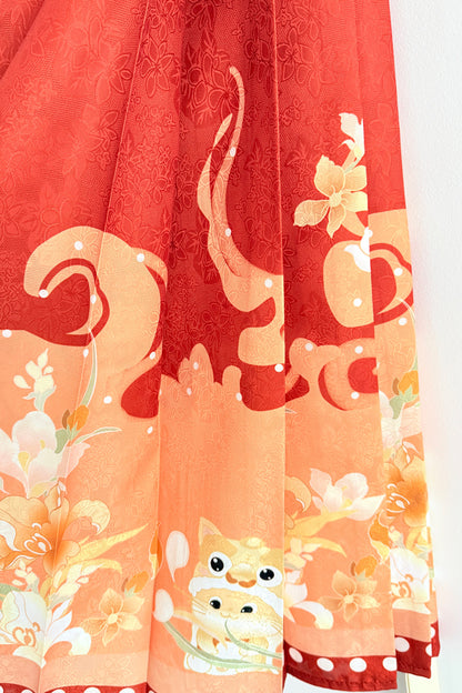 Ensemble Hanfu de la dynastie Ming 明 - Petit tigre hiver - HanWen Shop