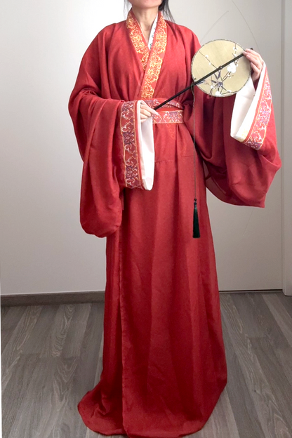 Ensemble Hanfu de la période des Royaumes Combattants 战国 - "Shenming" - HanWen Shop