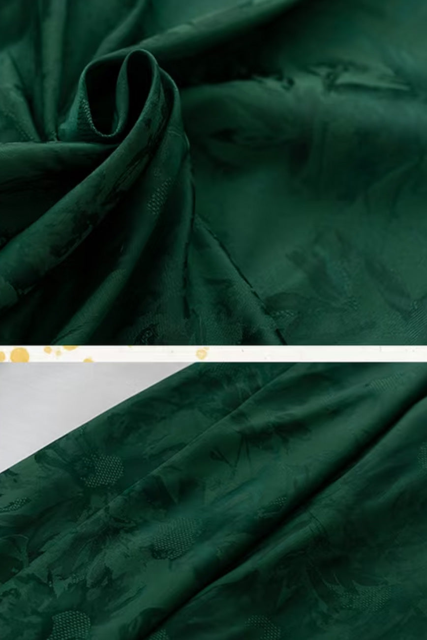 Ensemble Hanfu Style Ming - Blanc Perle & Vert Émeraude - HanWen Shop