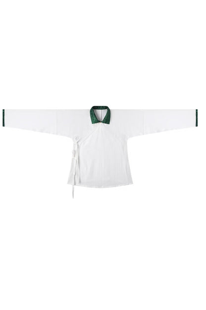Ensemble Hanfu Style Ming - Blanc Perle & Vert Émeraude - HanWen Shop