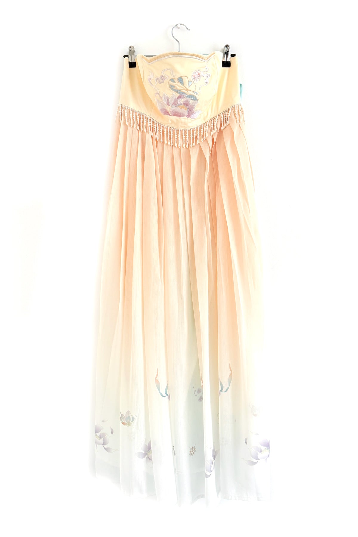 Ensemble Hanfu de la dynastie Tang 唐 - Robe "HeZi Qun" lotus - HanWen Shop