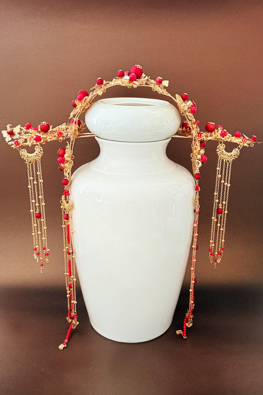 Ensemble couronne rouge - HanWen Shop