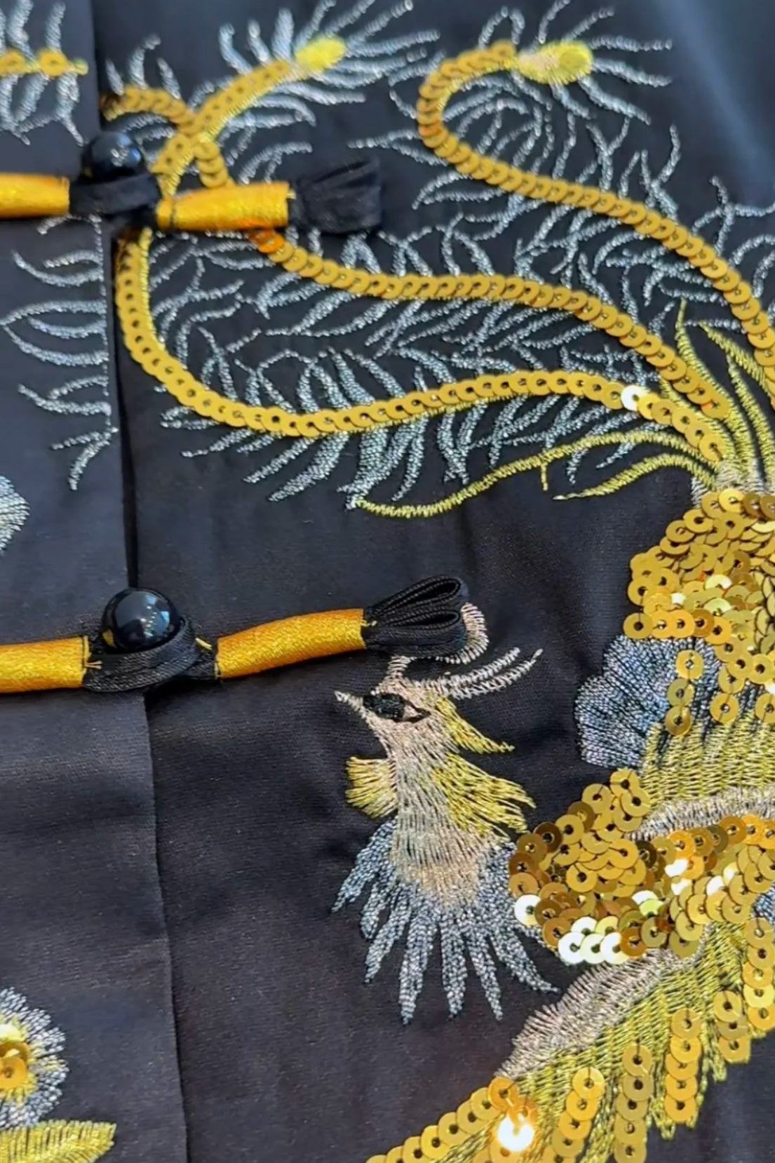 Gilet Chinois Brodé Haut de Gamme – Dragon & Phénix - Hanen Shop
