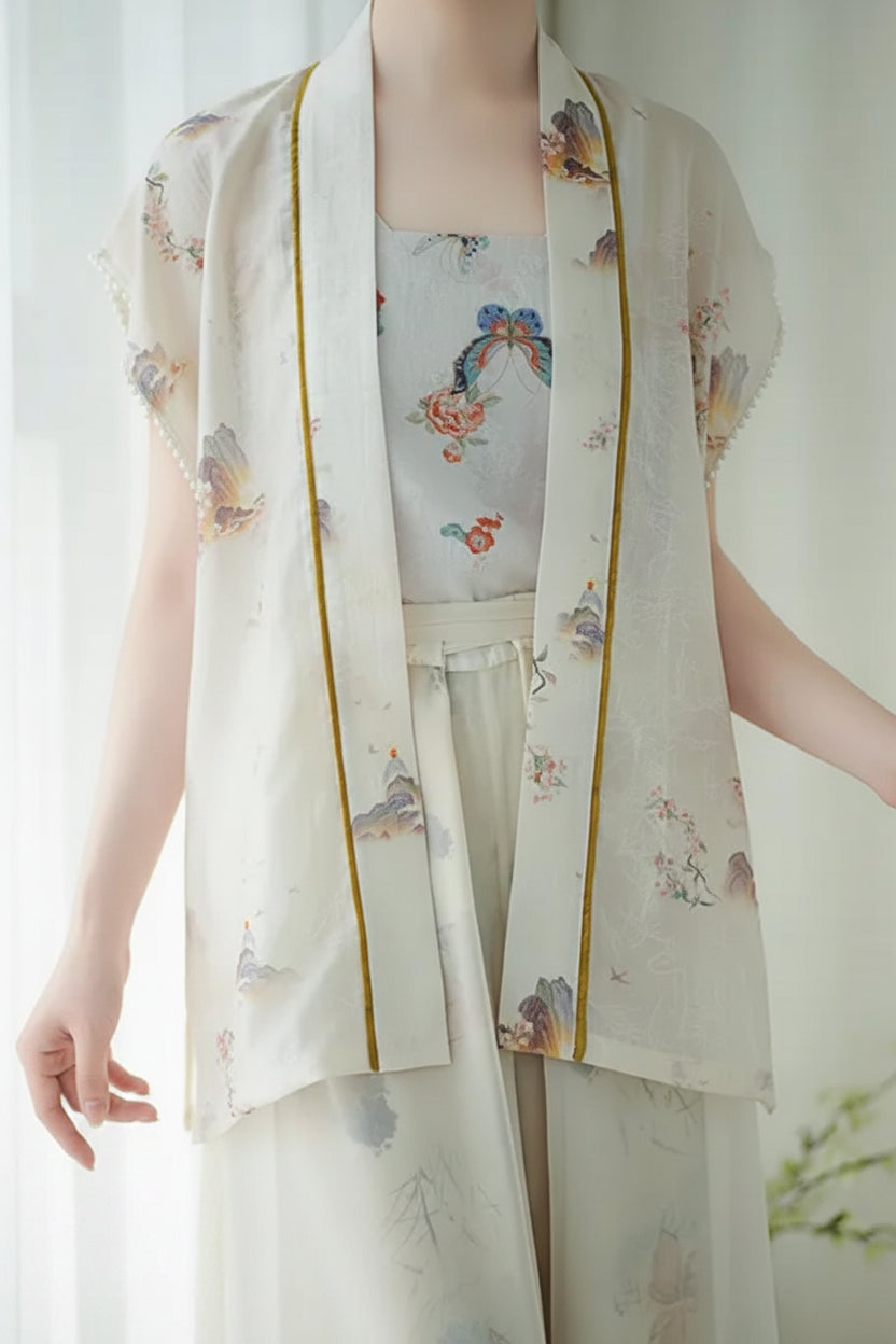 Gilet moderne inspiré du style Song - HanWen Shop