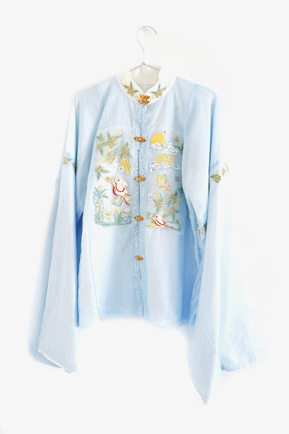 Hanfu de la dynastie Ming - Veste à col droit et manches pipa - HanWen Shop