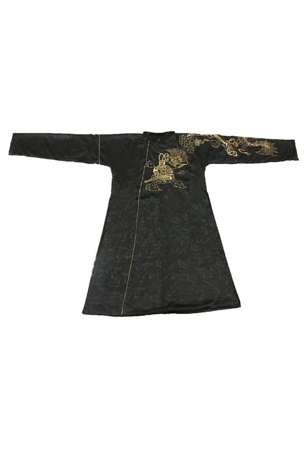 Hanfu de la dynastie Tang 唐 - Robe noir et or brodé - HanWen Shop