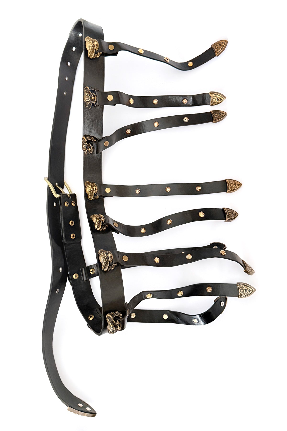 Hanfu de la dynastie Tang 唐 - Robe noir et or brodé - HanWen Shop