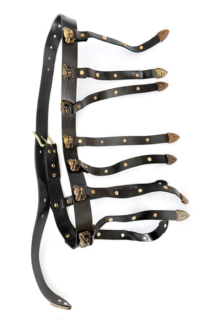 Hanfu de la dynastie Tang 唐 - Robe noir et or brodé - HanWen Shop