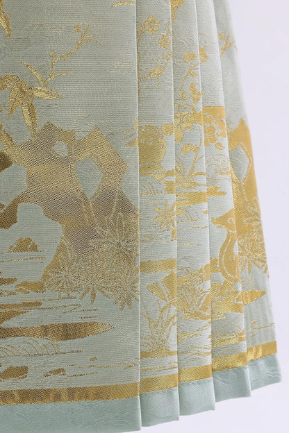 Hanfu moderne - Jupe "Mamian Qun" courte - HanWen Shop