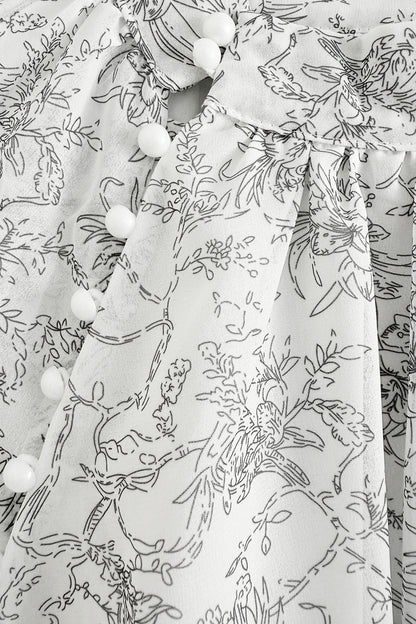 Hanfu moderne - Blouse chinoise en mousseline -HanWen Shop