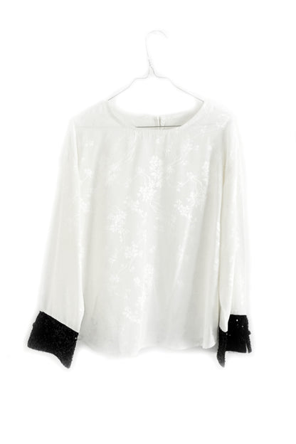 Hanfu moderne - Chemisier en jacquard - HanWen Shop