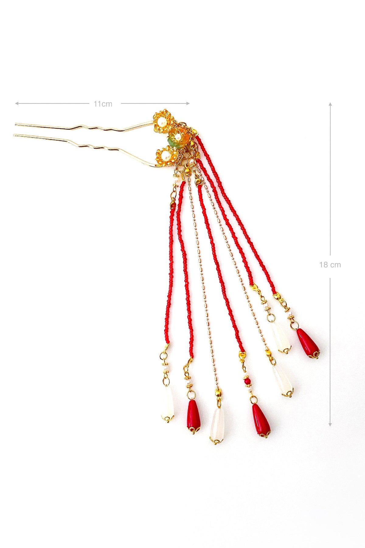 Épingle à cheveux ondulée en forme U de l'atelier de HanWen - Le soleil d'automne - HanWen Shop