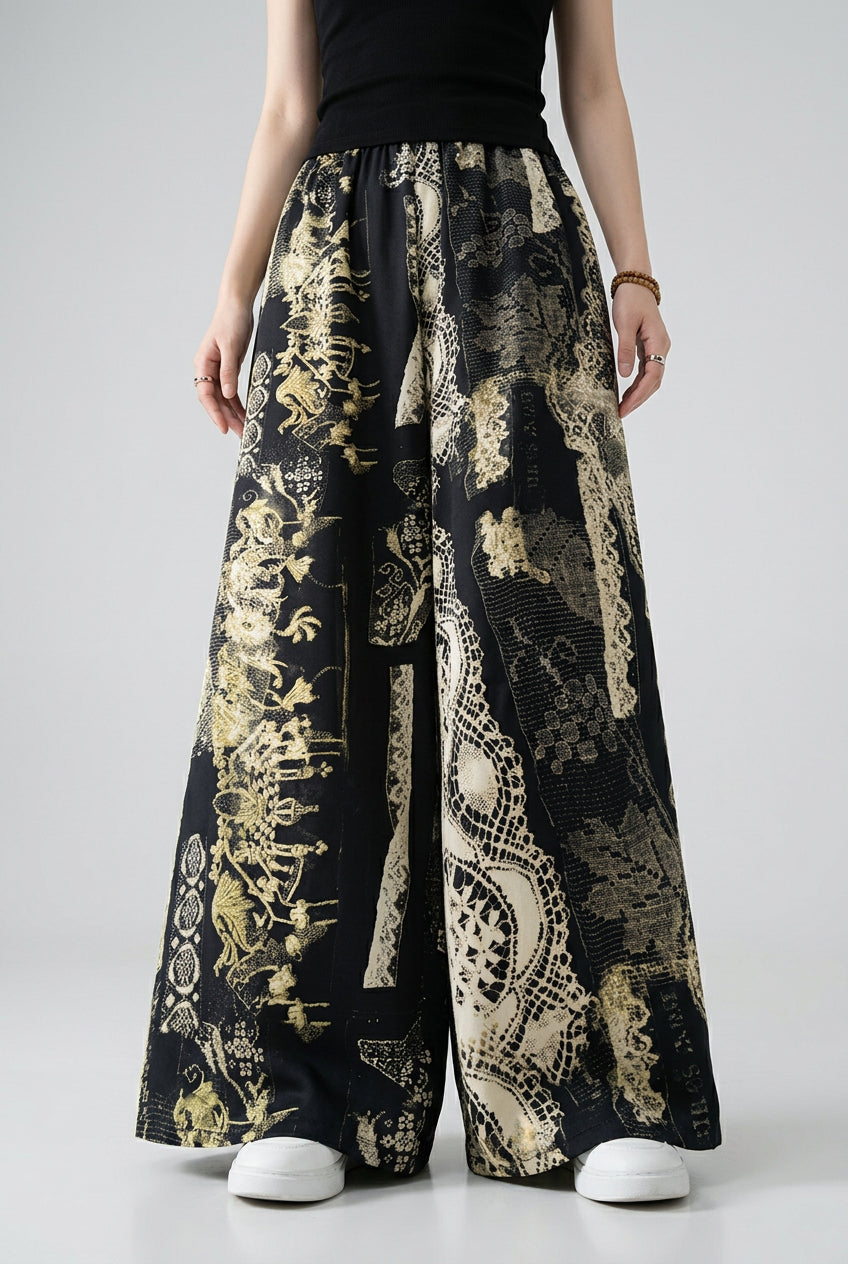Jupe-culotte ample en coton-rayonne – Légèreté et fraîcheur - HanWen Shop