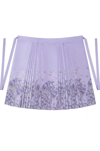 Jupe Hanfu "MaMian Qun" de la dynastie Ming 明 - Phénix - HanWen Shop