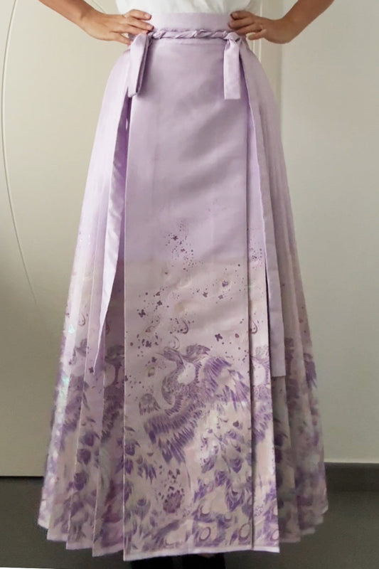 Jupe Hanfu "MaMian Qun" de la dynastie Ming 明 - Phénix - HanWen Shop