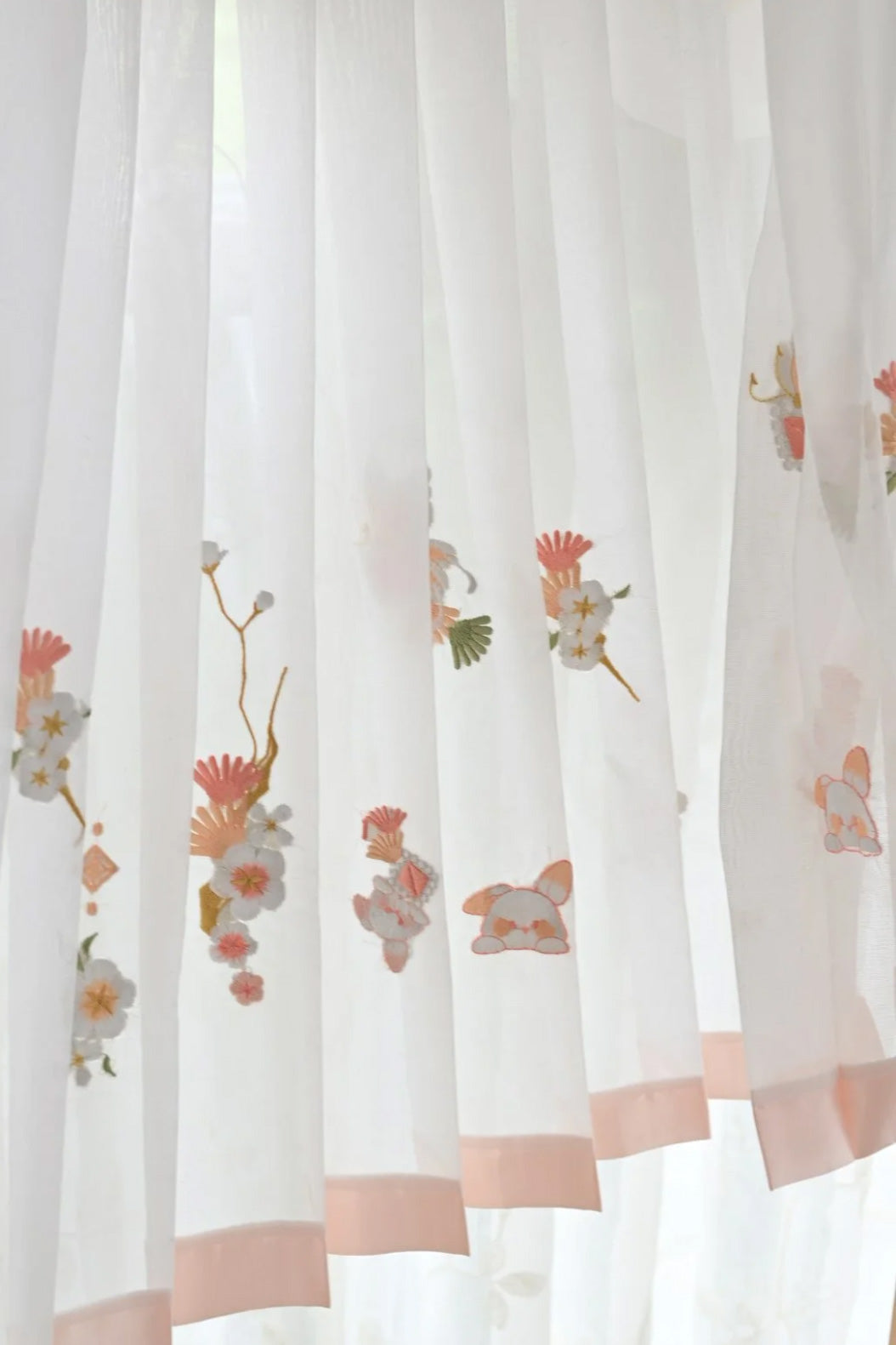 Jupe du Hanfu de la dynastie Song 宋 - À cent plis broderies - HanWen Shop